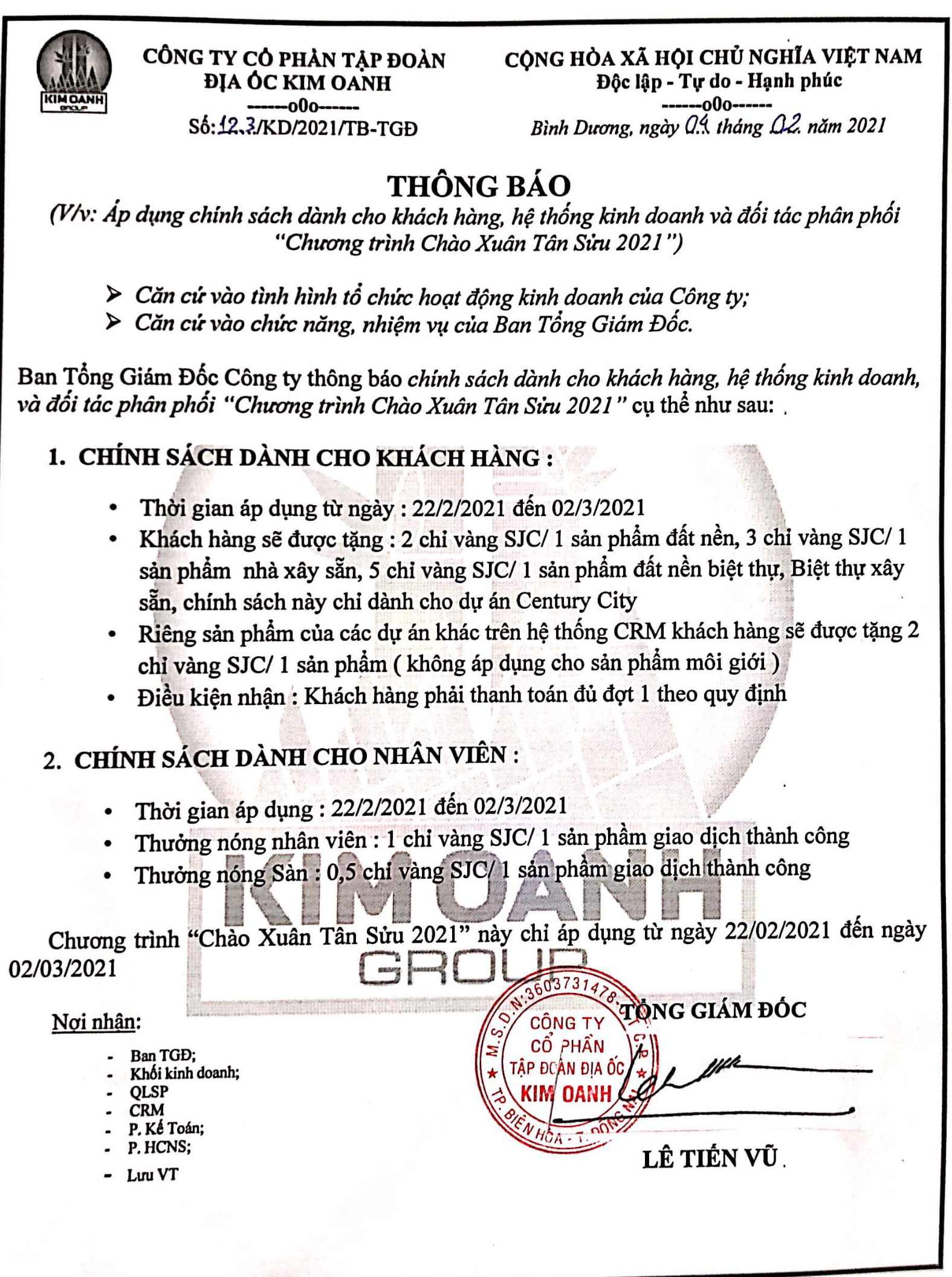 Chương trình Chào Xuân Tân Sửu 2021 của dự án Century City