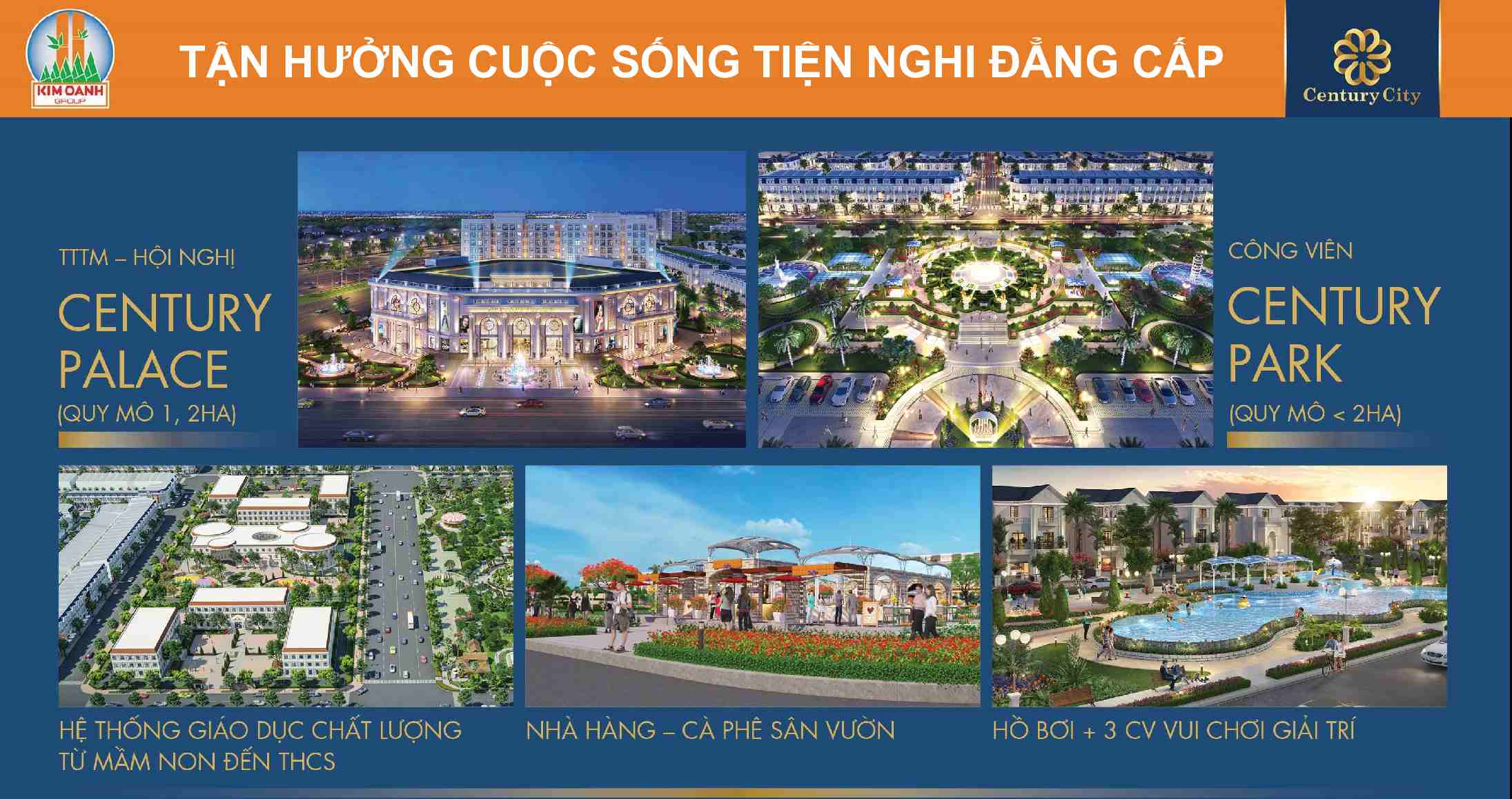 Hệ thống tiện ích của dự án Century City