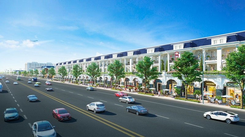 Phối cảnh shophouse dự án Century City tại Long Thành